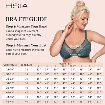 HSIA Plus Size Minimizer Bra for Heavy Breasts