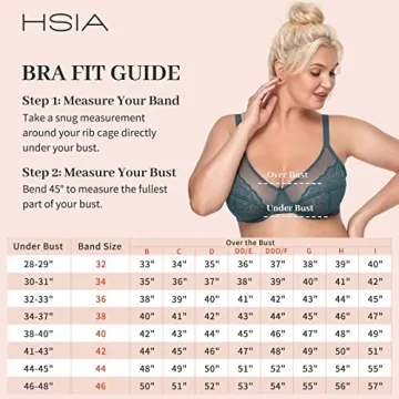 HSIA Plus Size Minimizer Bra for Heavy Breasts