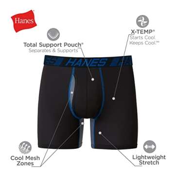 Hanes Men's Total Support Pouch Underwear Pack - Comfort & Cool