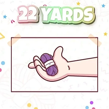 20 Unique Colors Acrylic Yarn Pack for Crafting Fun