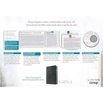 Jesus-Centered Bible NLT, Charcoal - Explore Faith with Clarity