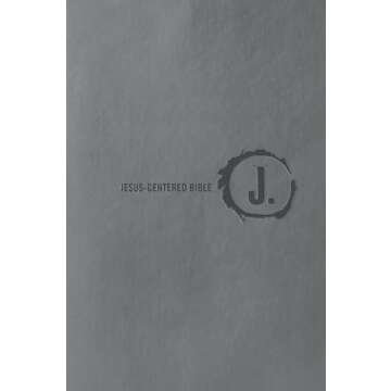 Jesus-Centered Bible NLT in Charcoal | Transform Your Faith