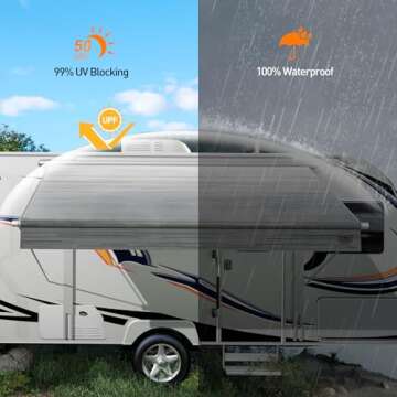 Durable RV Awning Fabric Replacement - Heavy-Duty Protection