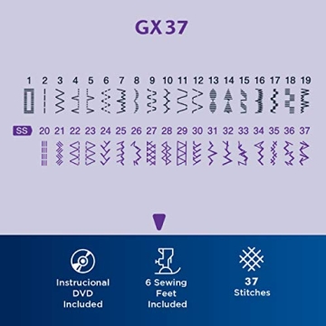 Brother GX37 Sewing Machine with 37 Built-in Stitches