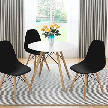 Giantex Dining Chairs Set of 2 - Modern Wood Leg Chairs