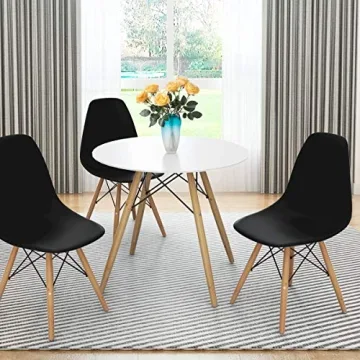 Giantex Dining Chairs Set of 2 - Modern Wood Leg Chairs