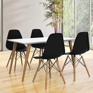 Giantex Dining Chairs Set of 2 - Modern Wood Leg Chairs