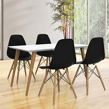 Giantex Dining Chairs Set of 2 - Modern Wood Leg Chairs