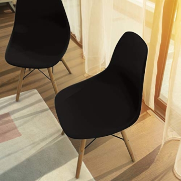 Giantex Dining Chairs Set of 2 - Modern Wood Leg Chairs