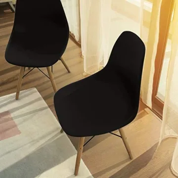Giantex Dining Chairs Set of 2 - Modern Wood Leg Chairs
