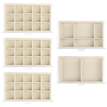 Watpot 5-Drawer Acrylic Jewelry Organizer for Home & Gifts