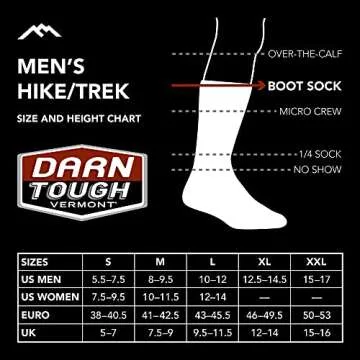 Darn Tough Men's John Henry Boot Sock Cushion (Style 2001) Merino Wool, Gravel (Large, 10-12) - 6 Pa...