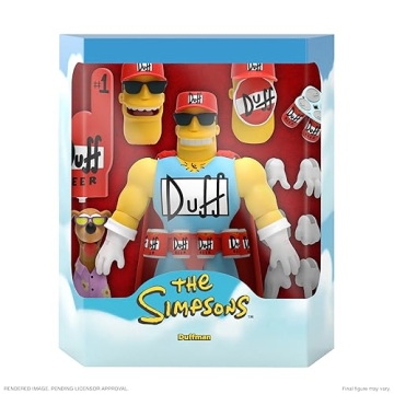 Super7 Duffman Action Figure from The Simpsons - Perfect Collectible
