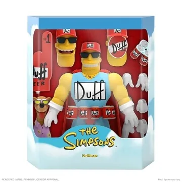 Super7 Duffman Action Figure from The Simpsons - Perfect Collectible