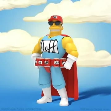 Super7 Duffman Action Figure from The Simpsons - Perfect Collectible