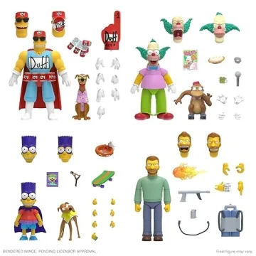 Super7 Duffman Action Figure from The Simpsons - Perfect Collectible