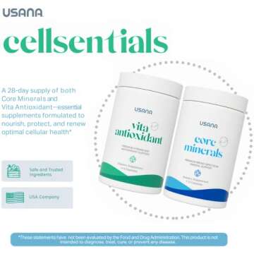 USANA CellSentials - Core Minerals and Vita Antioxidant with InCelligence Technology to Support Total Body Health* - 112 Tablets Per Bottle - 28 Day Supply
