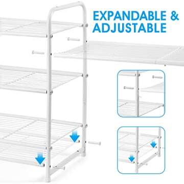 3-Tier Stackable Shoe Rack -Expandable Shoe Organizer