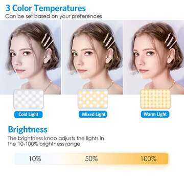 AMIR LED Video Light for DJI Osmo and Stabilizers - 900mAh Mini Rechargeable Fill Light for Photogra...