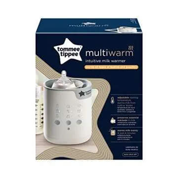 Tommee Tippee Multiwarm Bottle and Pouch Warmer, Warms Baby Feeds to Body Temperature in Minutes, Automatic Timer, White