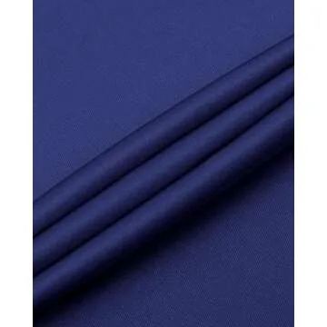 J.VER Men's Navy Blue Dress Shirt - Flexible & Wrinkle-Free