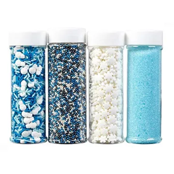 Wilton Holiday Sprinkles 4-Pack for Festive Treats