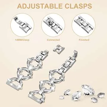 Stylish Mesime Galaxy Watch Diamond Band for Women