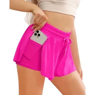 Wsirmet Flowy Butterfly Shorts for Comfort & Style in Motion