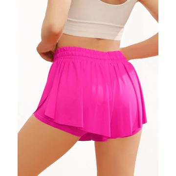 Wsirmet Flowy Butterfly Shorts for Comfort & Style in Motion