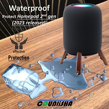 Stylish Real Wood Stand for HomePod 2nd Gen - Walnut Holder