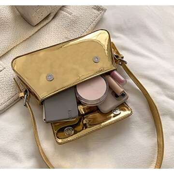 Evening Bag Women Y2k Silver Purse Hobo Bag Tote Handbag Satchel Bag Cute Party Bag Clutch Purses Crossbody Bags 2024