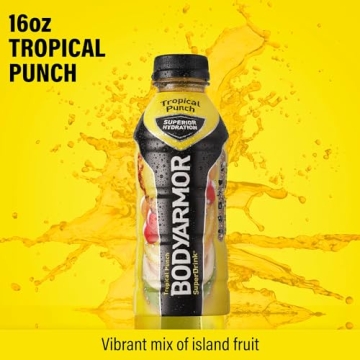 BODYARMOR Tropical Punch Sports Drink Hydration 16 Fl Oz