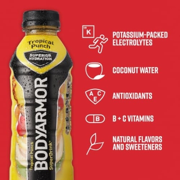 BODYARMOR Tropical Punch Sports Drink Hydration 16 Fl Oz