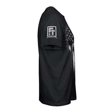 Fantastic Tees Thin Blue Line Patriotic Skull T-Shirt