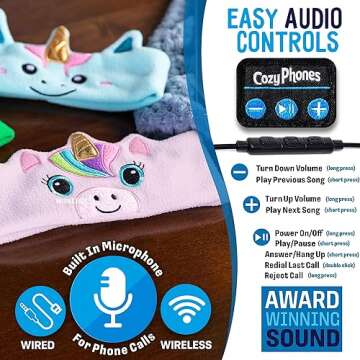 Toddler Headphones Wireless - Cozy & Safe for Kids