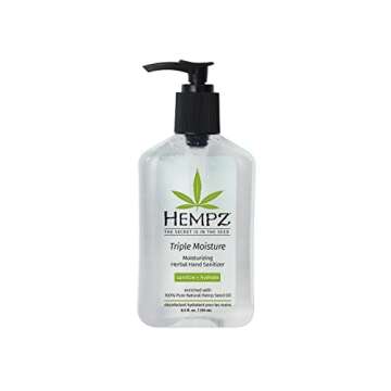 Hempz Fresh Citrus Triple Moisturizing Hand Sanitizer (8.5 Fl Oz) | Large Hand Sanitizer in a Pump S...
