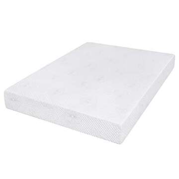 Olee Sleep Twin Mattress, 8 Inch Gel Memory Foam Mattress, Gel Infused for Comfort and Pressure Relief, CertiPUR-US Certified, Bed-in-a-Box, Medium Firm, Twin Size