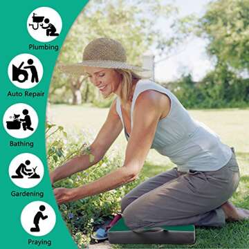 KI Store Garden Kneeling Pad Memory Form Knee Cushions for Gardening Extra Thick Knee Pad Water Resi...