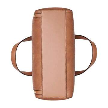 Calvin Klein Reyna Novelty Satchel, Caramel, One Size