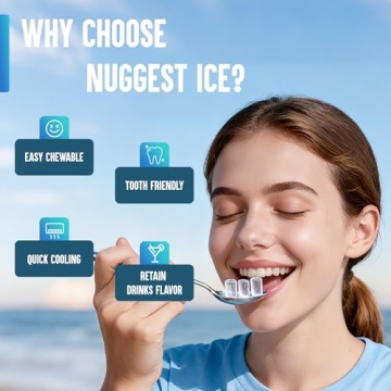 INOVIVA Nugget Ice Maker for Fast Chewable Ice