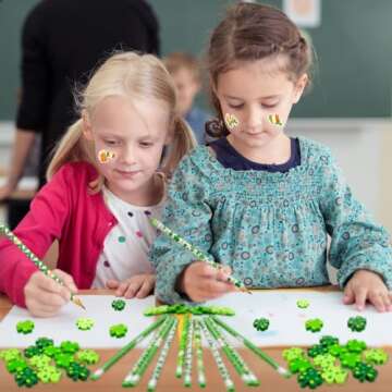 100 Pcs St. Patrick's Day Erasers,Green Shamrock Pencil Erasers Bulk for Kids Lucky Eraser for Irish School Party Favors Gift Stocking Stuffers Classrooms Student Rewards Prizes Teacher Supplies