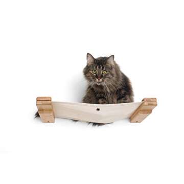 CatastrophiCreations Cat Lounge Hammock Wall Mounted Lounger for Climb and Play Furniture Cat Tree Shelves