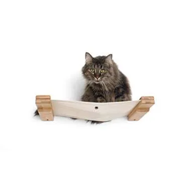 CatastrophiCreations Cat Lounge Hammock Wall Mounted Lounger for Climb and Play Furniture Cat Tree Shelves