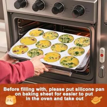 Juome Silicone Egg Bite Molds for Baking & Meal Prep