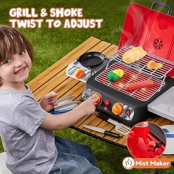 Kids BBQ Grill Playset, Light, Sound & Color Change Fun