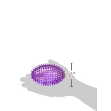 Gnawsome™ 4.5” Spiky Squeaker Football Dog Toy - Large, Cleans Teeth and Promotes Good Dental and Gum Health for Your Pet, Colors Will Vary,All Breed Sizes