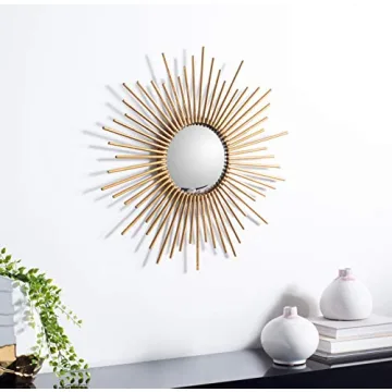 SAFAVIEH Gold Foil Sunburst Decorative Mirror - 24 Inch