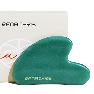 Natural Jade Gua Sha Tool for Facial Sculpting & Relaxation