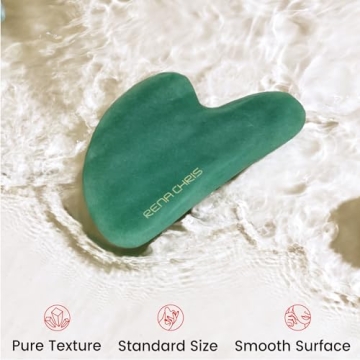 Natural Jade Gua Sha Tool for Facial Sculpting & Relaxation