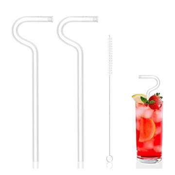 JVRYEZLA Reusable Straws for Stylish Sipping Experience